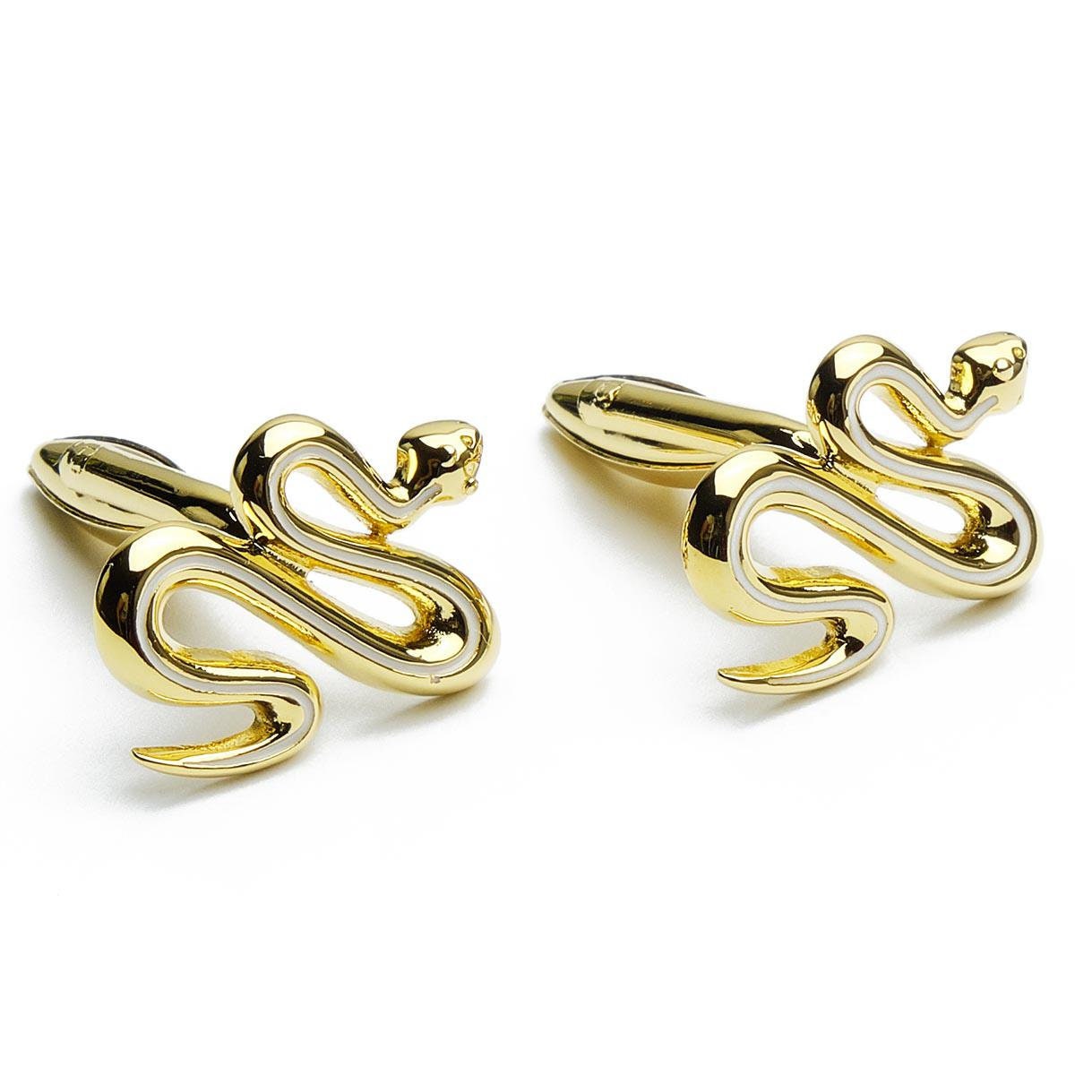 Cufflinks - Golden Snake