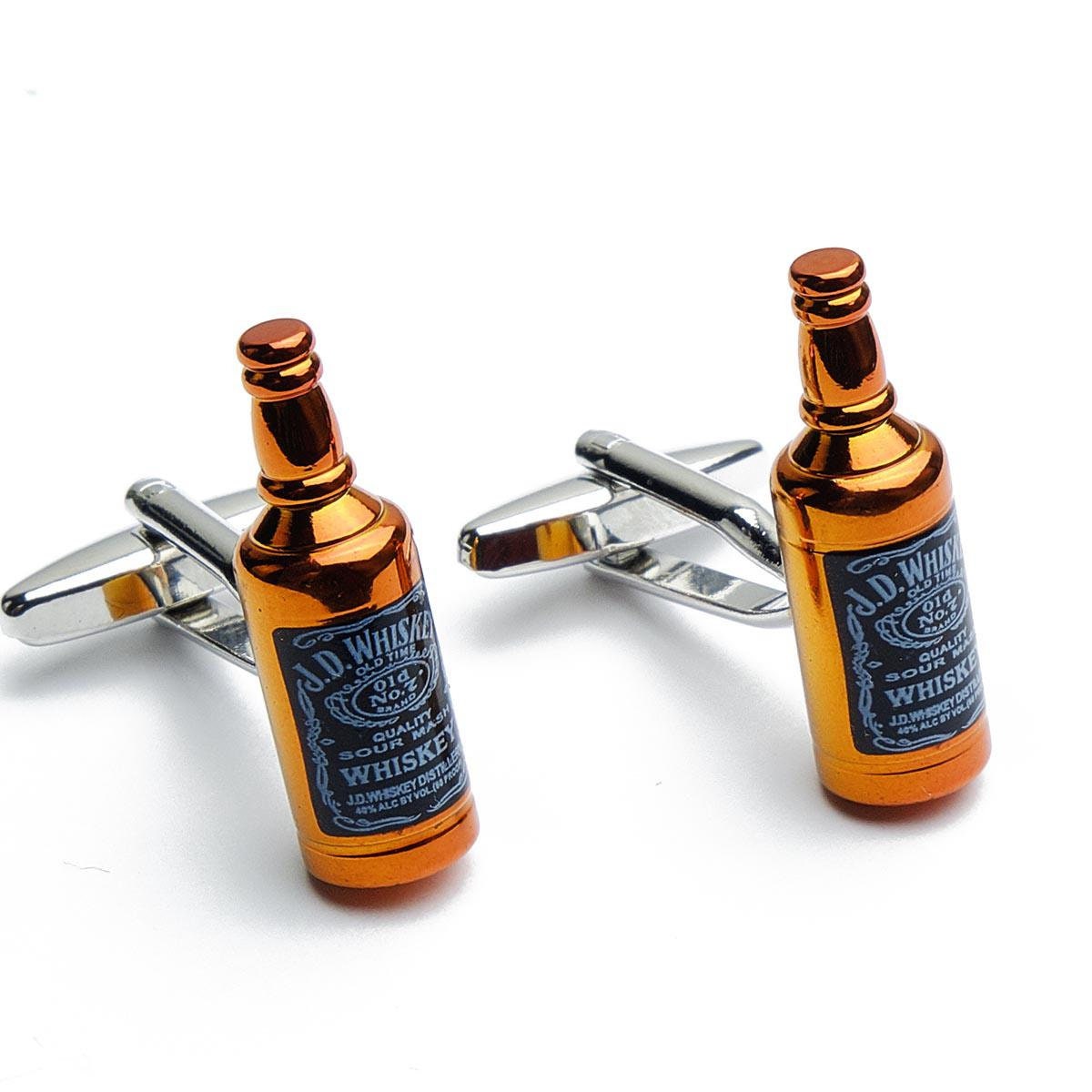 Cufflinks - Whiskey Beverage Bottles
