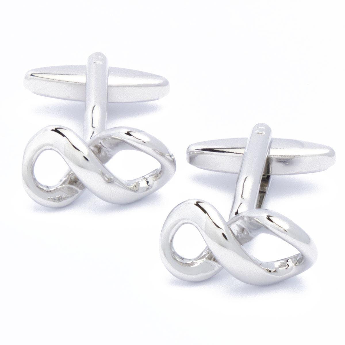 Cufflinks - Infinity Lemniscate Silver