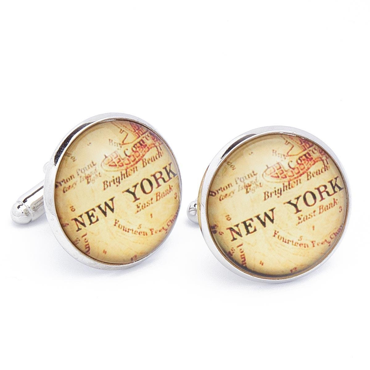 Cufflinks - Map of New York