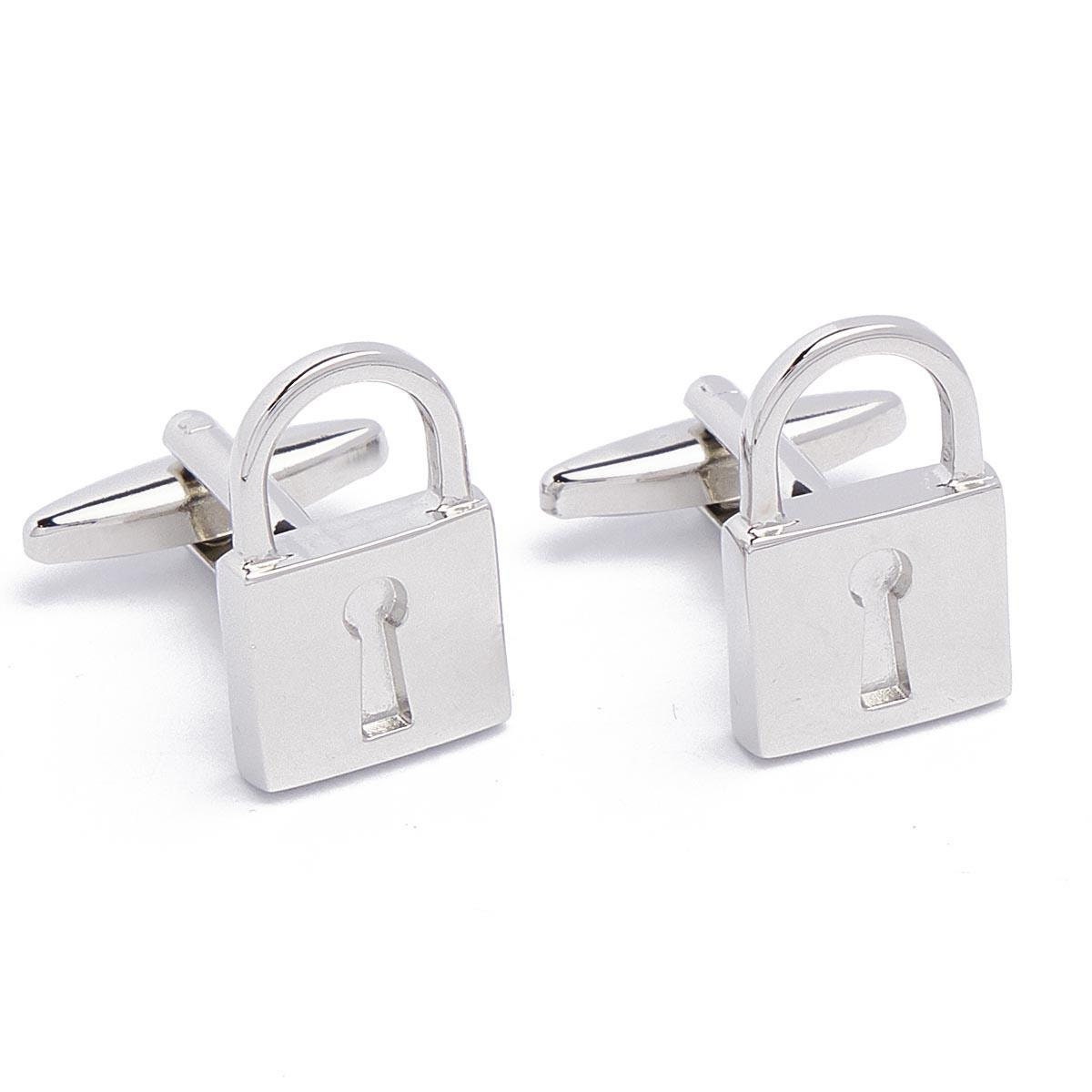 Cufflinks - padlocks padlock silver