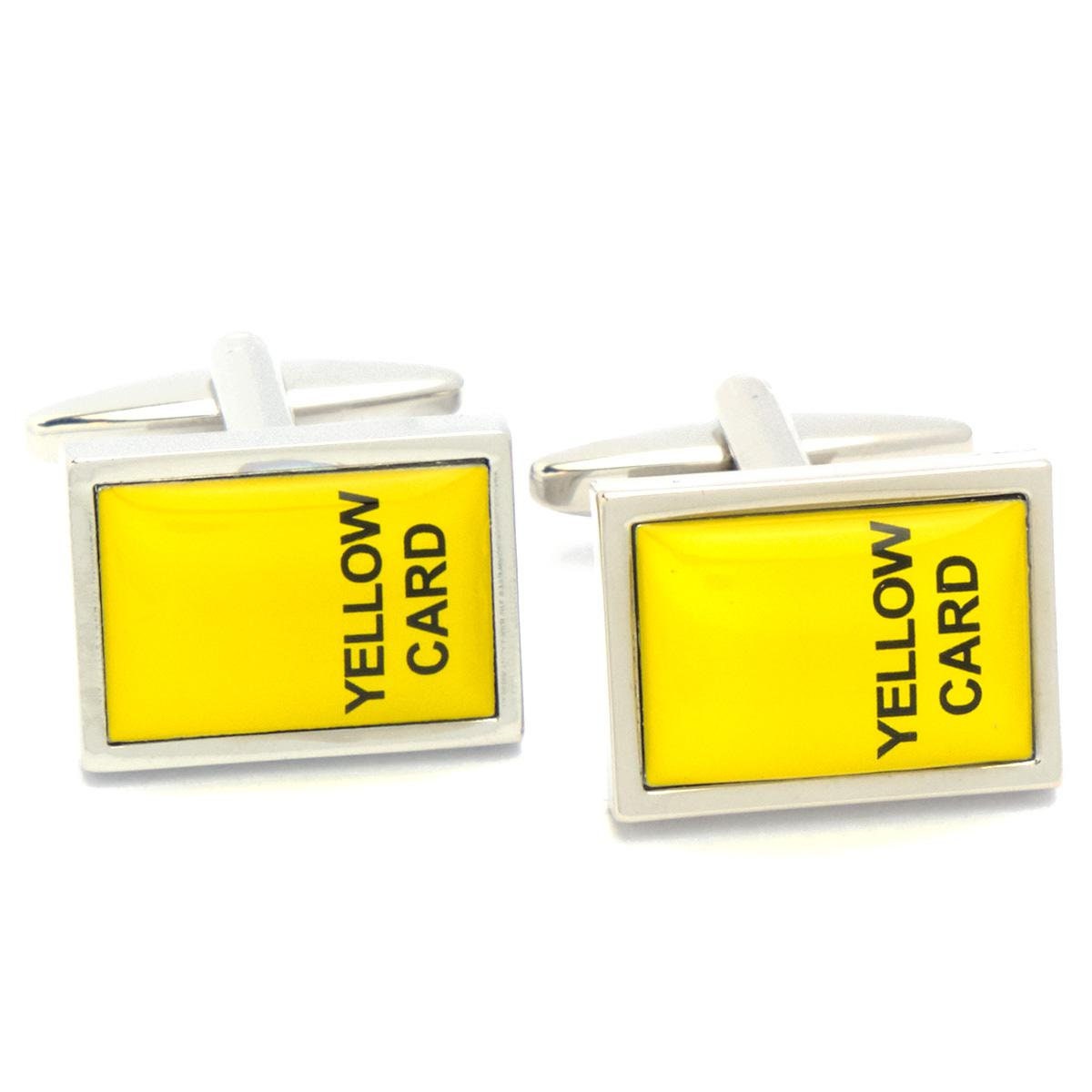 Cufflinks - Yellow Card Yellow Card Football