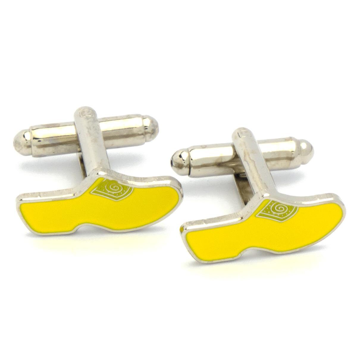 Cufflinks - Yellow Dutch Clogs Yellow