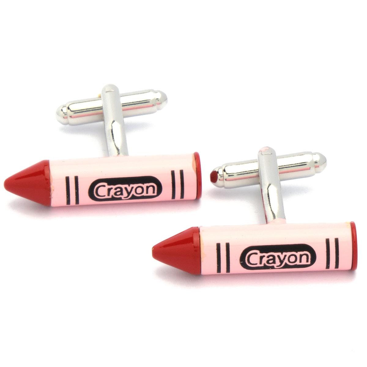 Cufflinks - Red Wax Chalk Wasco Drawing