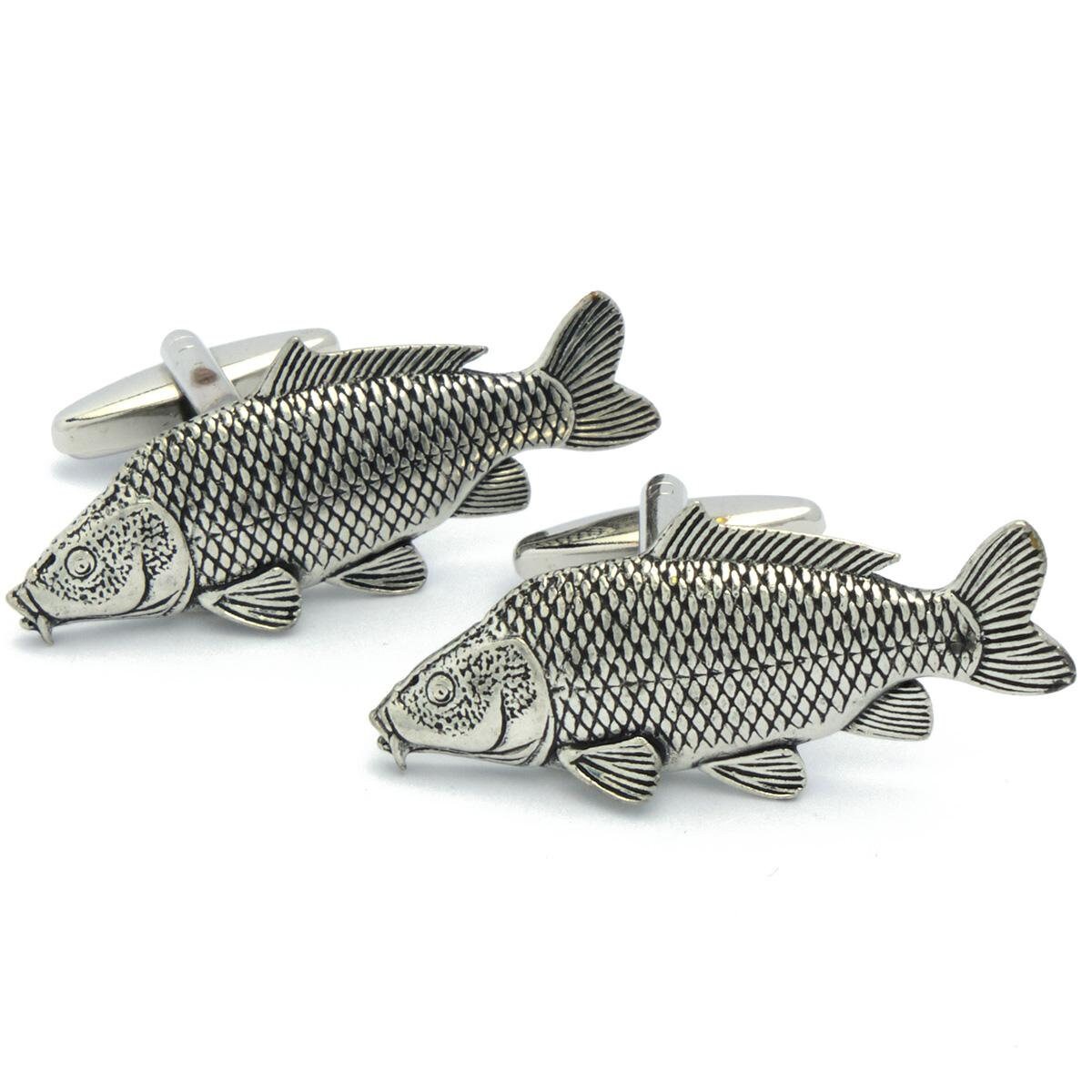 Cufflinks - Fishing Carp Grass Carp Sport fishing UK Made