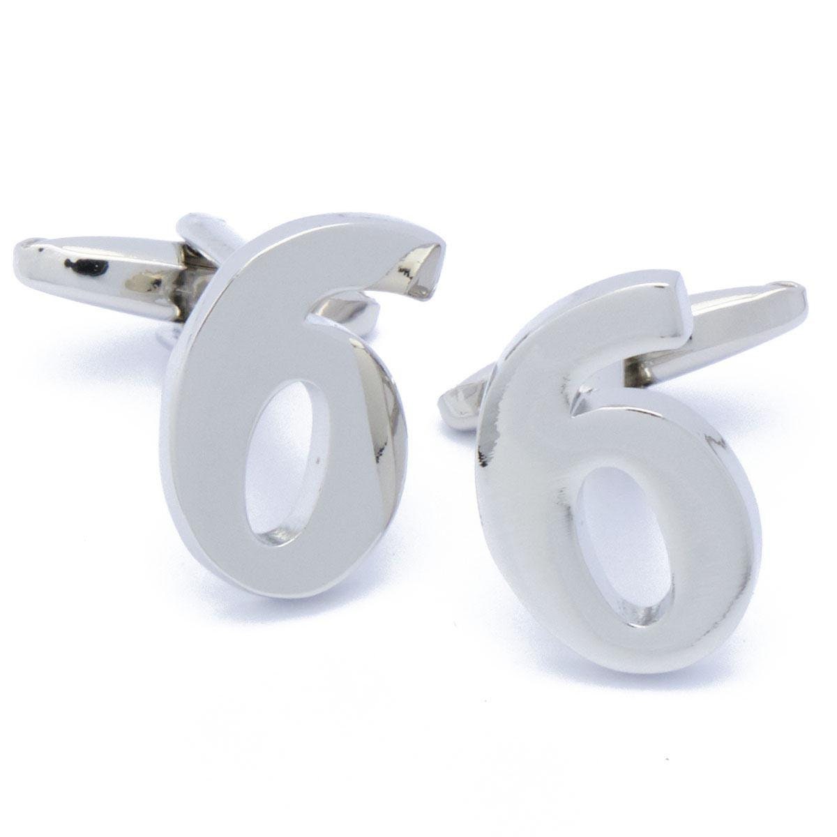 Cufflinks - Number 6 Six