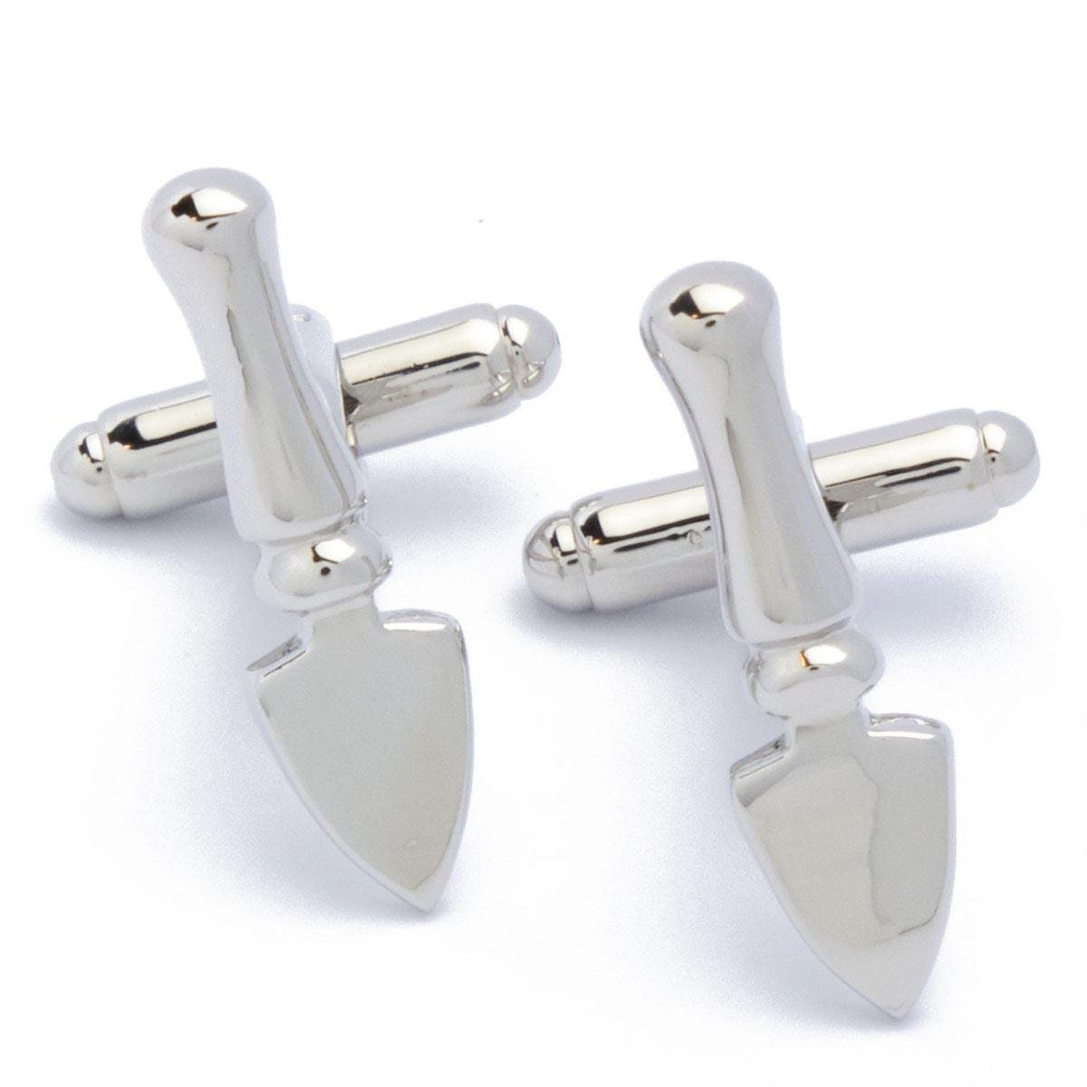 Cufflinks - Vegetable Garden Scoops Silver