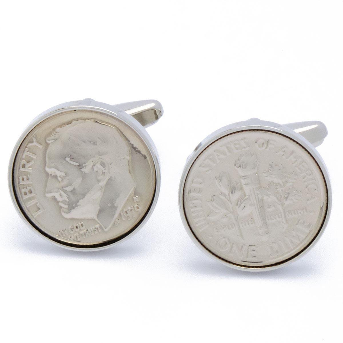 Cufflinks - Coin America Real 10 Cent Dime