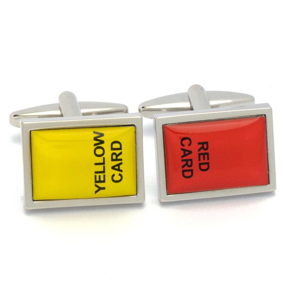 Cufflinks - Yellow Card Red Card Football