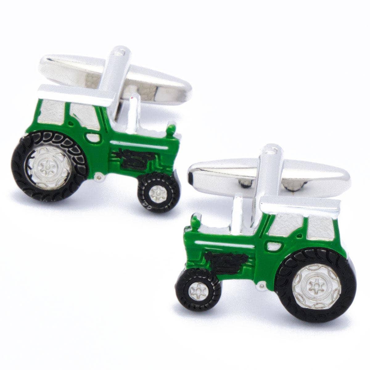 Cufflinks - Tractor Tractor Green and Black