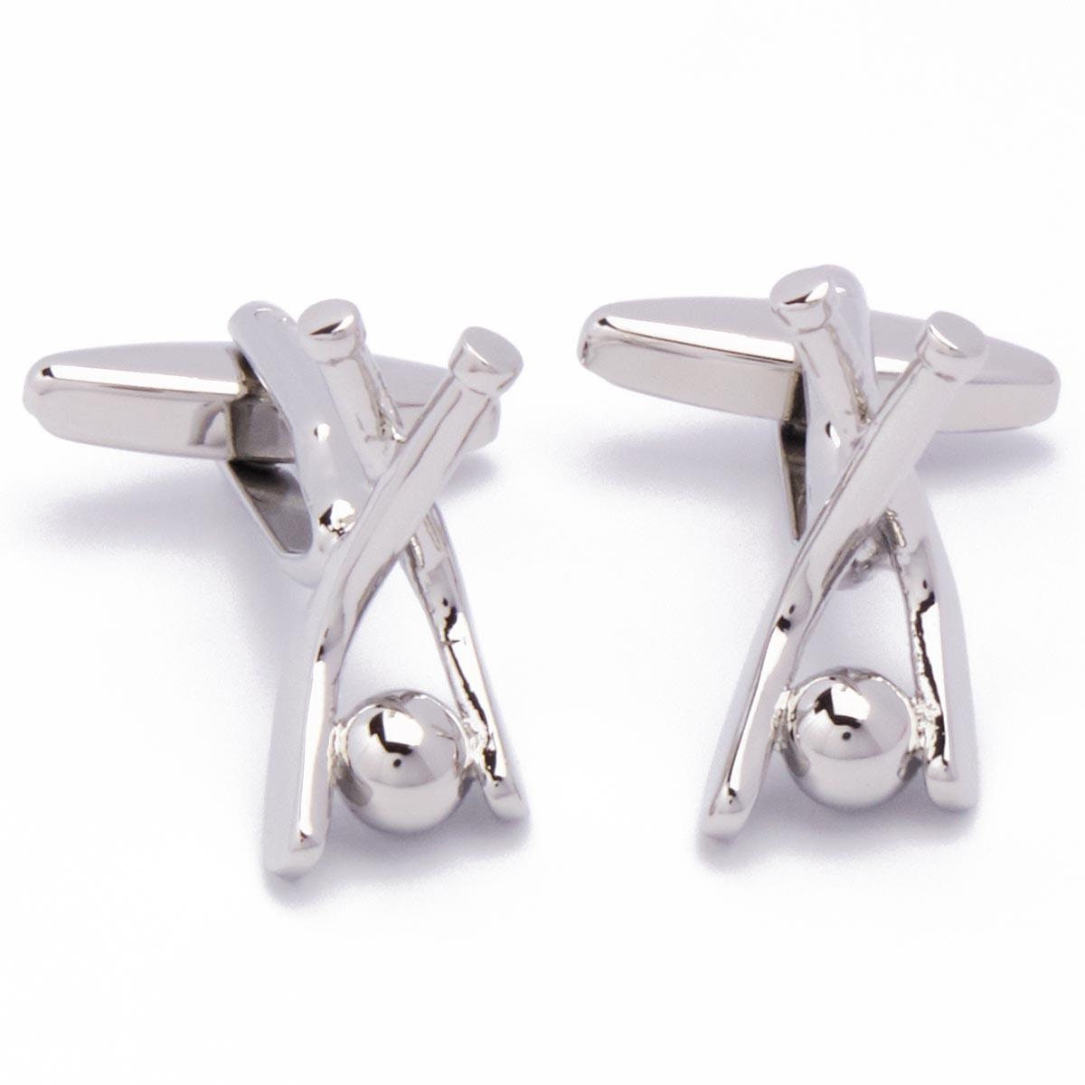 Cufflinks - Hockey Hockey Stick and Ball