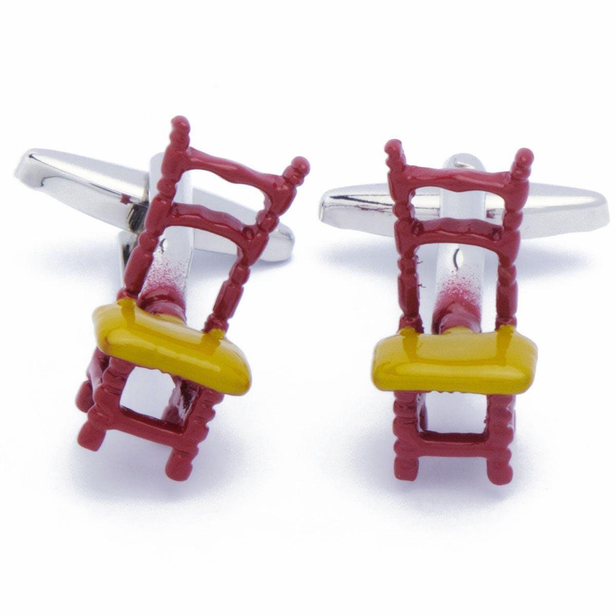 Cufflinks - Wooden Chair Furniture Brown