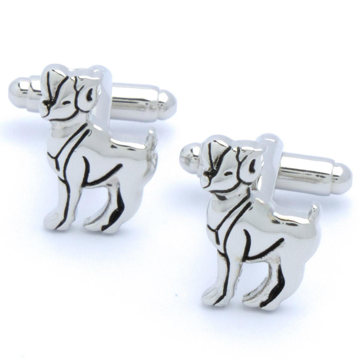 Cufflinks - Zodiac sign Aries Silver Black