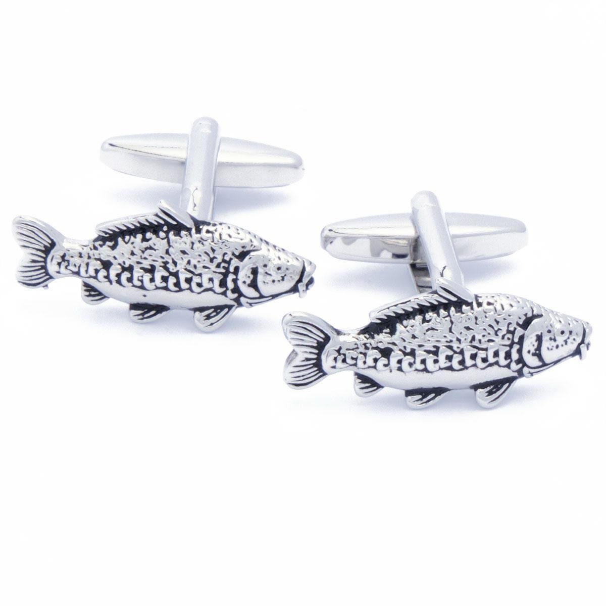 Cufflinks - Fish Carp Mirror Carp Sport fishing Fishing