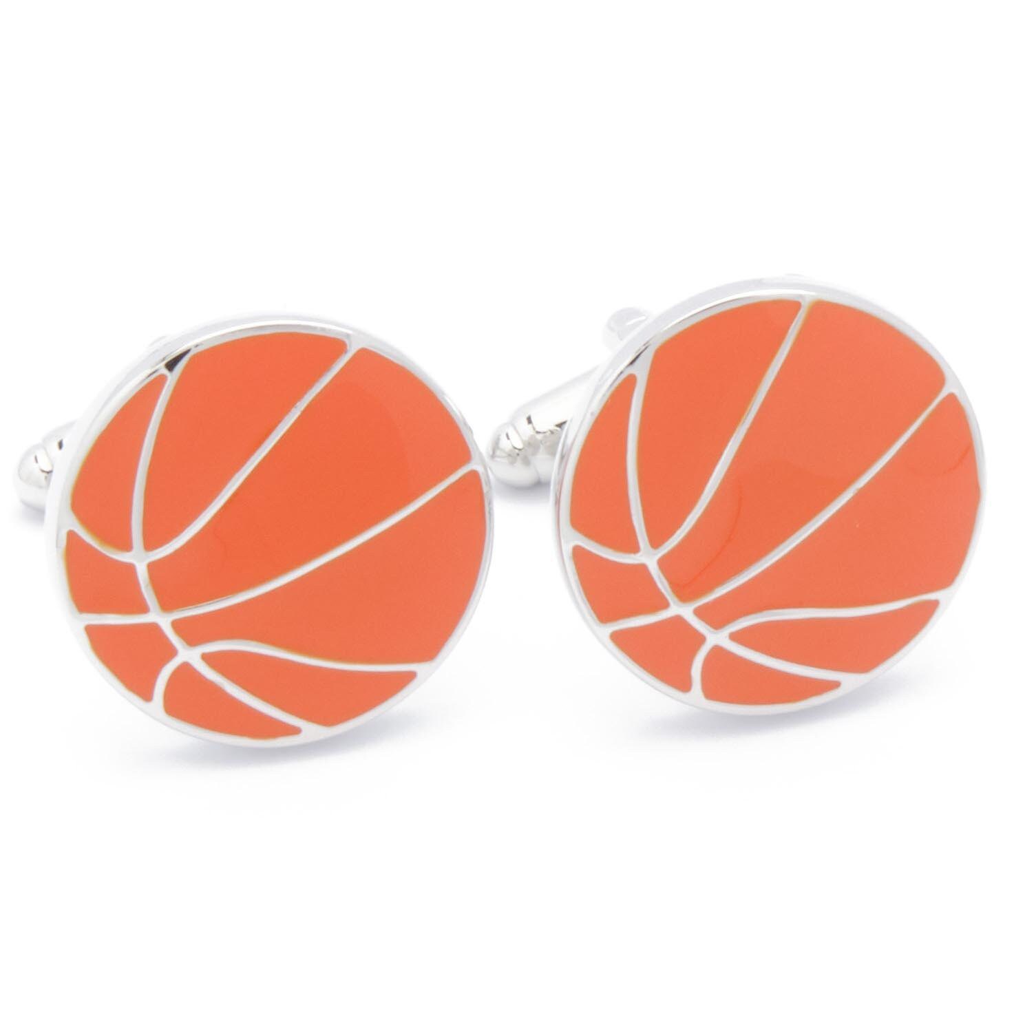 Cufflinks - Basketball Ball Orange