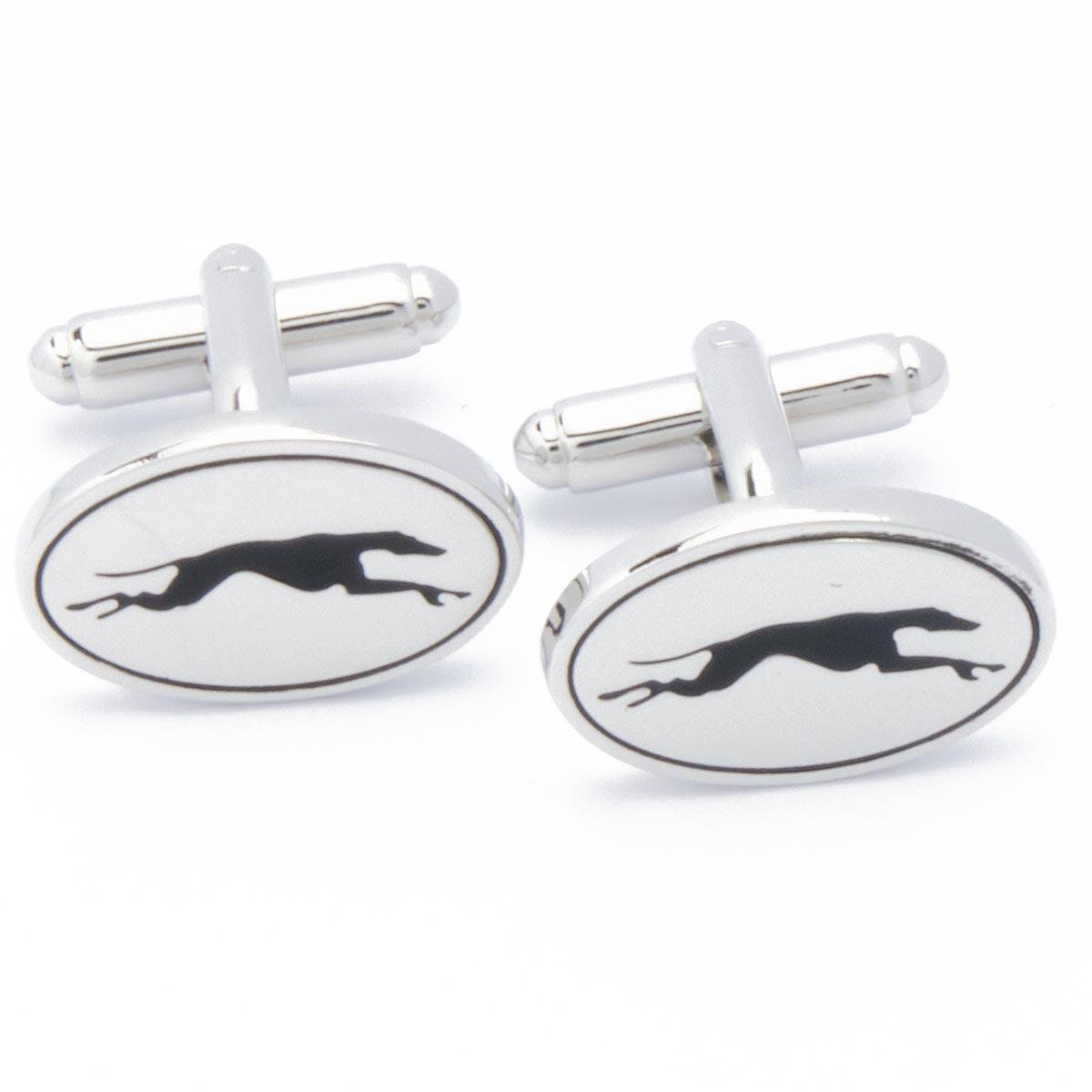 Cufflinks - Dogs Greyhound Oval