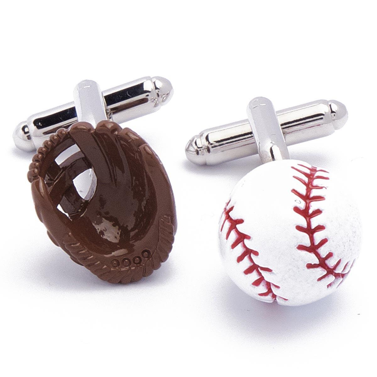 Cufflinks - Baseball Softball Ball and Glove