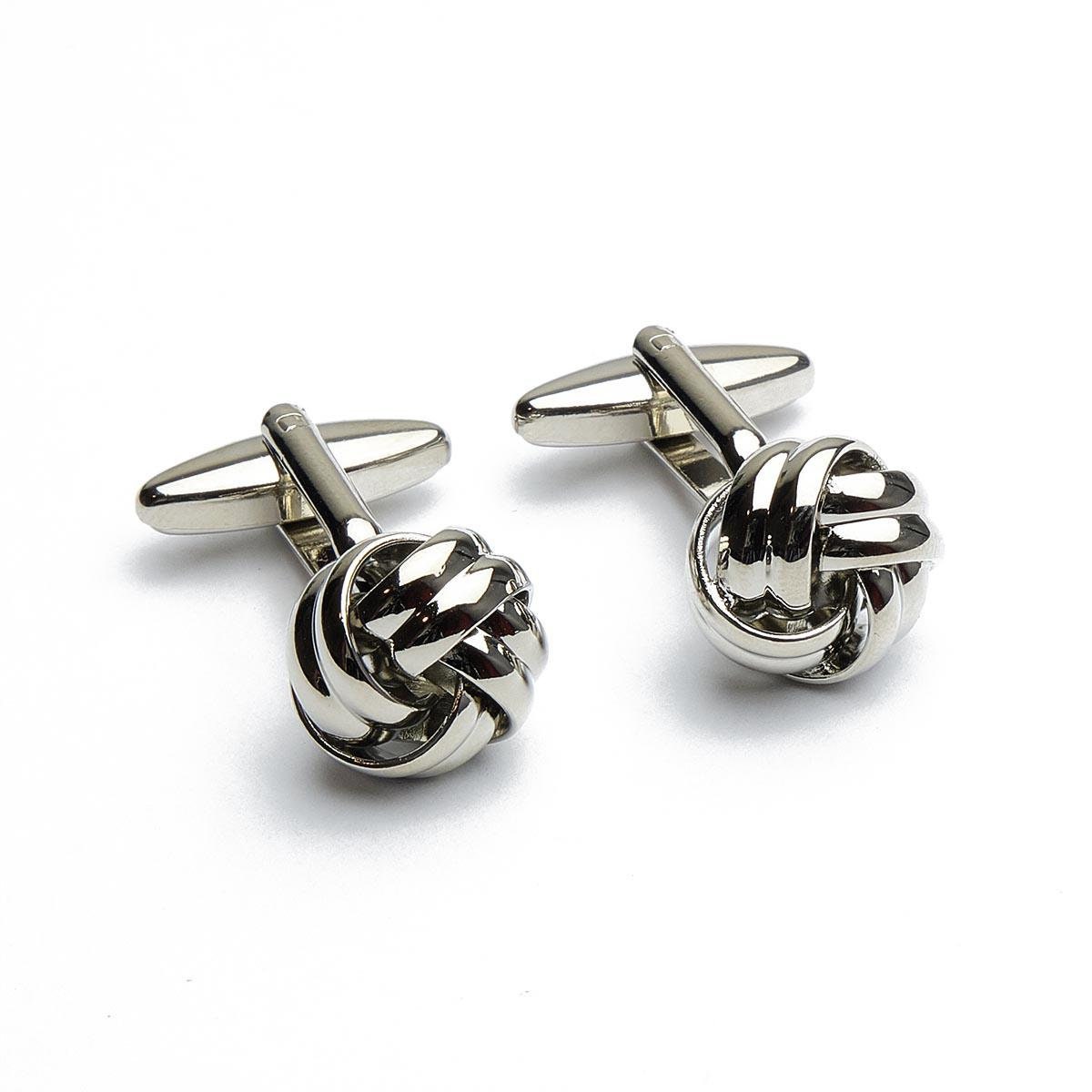 Cufflinks - Button Classic Silver