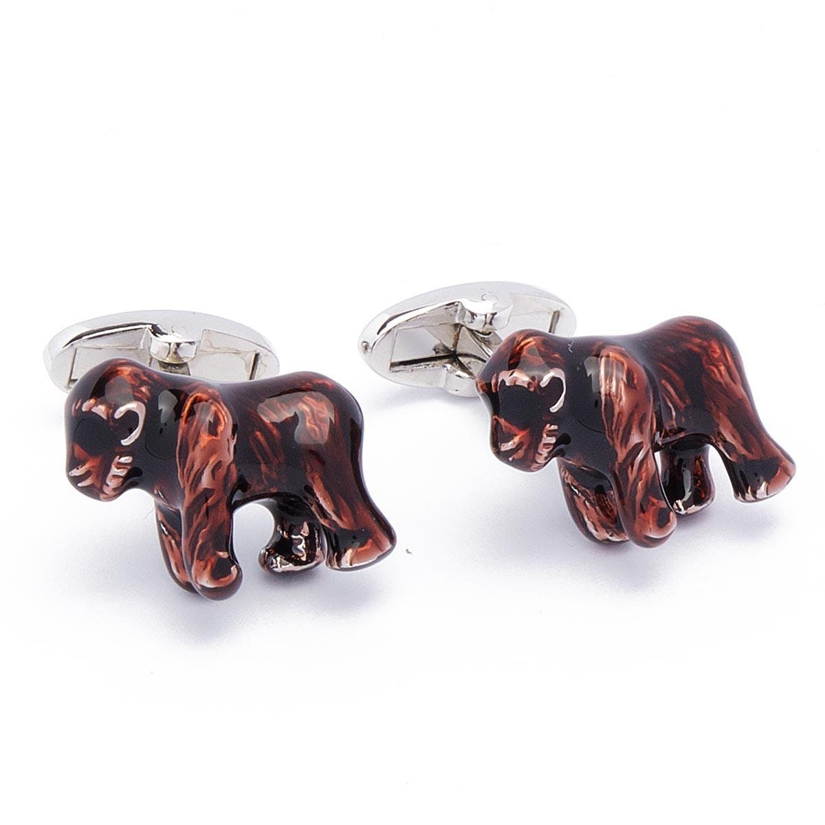 Cufflinks - Gorilla Monkey Brown and Red