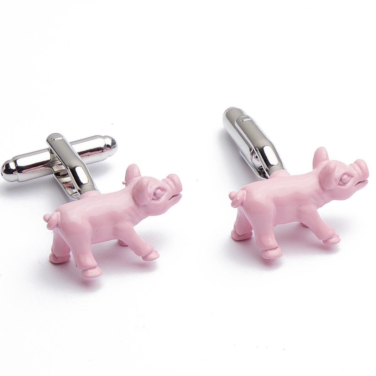 Cufflinks - Pink Pig Big Suckling Pig