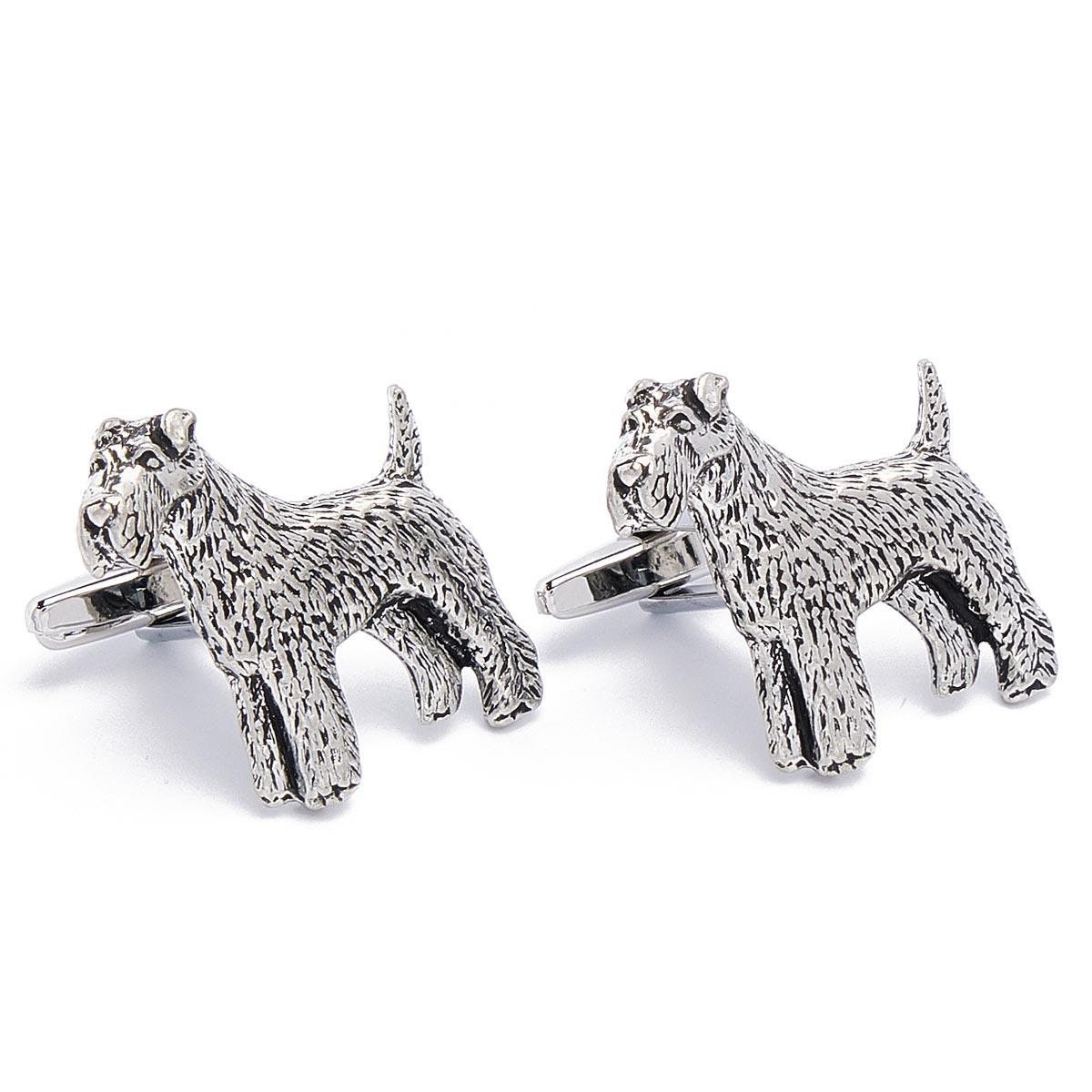 Cufflinks - Dogs Fox Terrier Wirehair UK Made