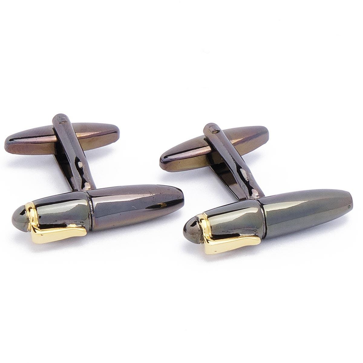 Cufflinks - Fountain Pen Black with Gold Accents