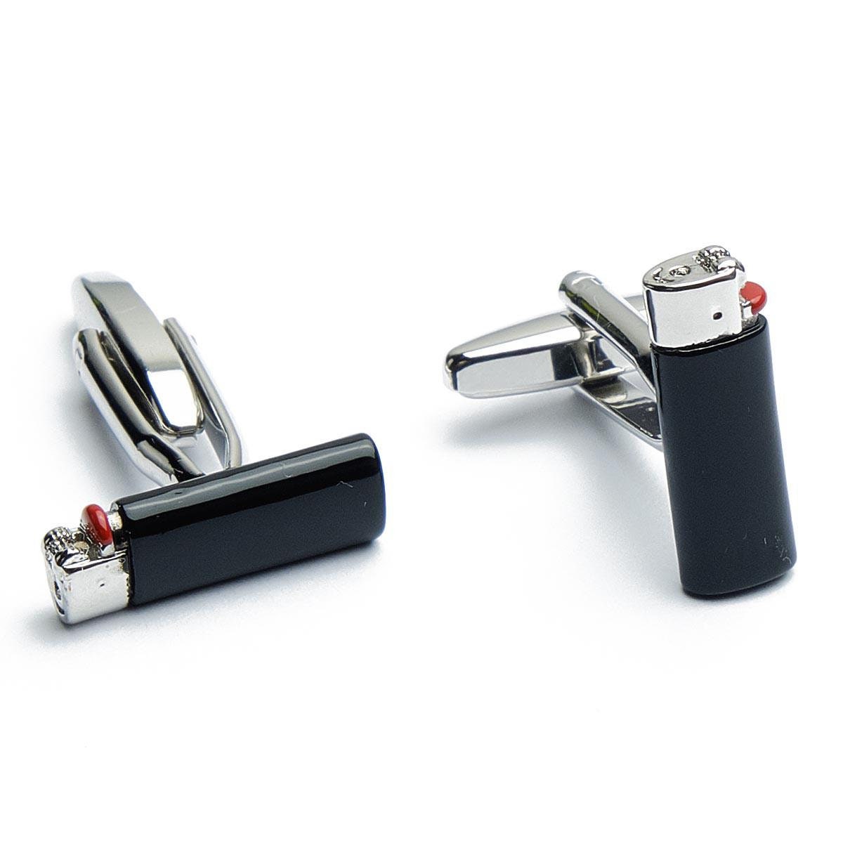 Cufflinks - Black BIC Lighter