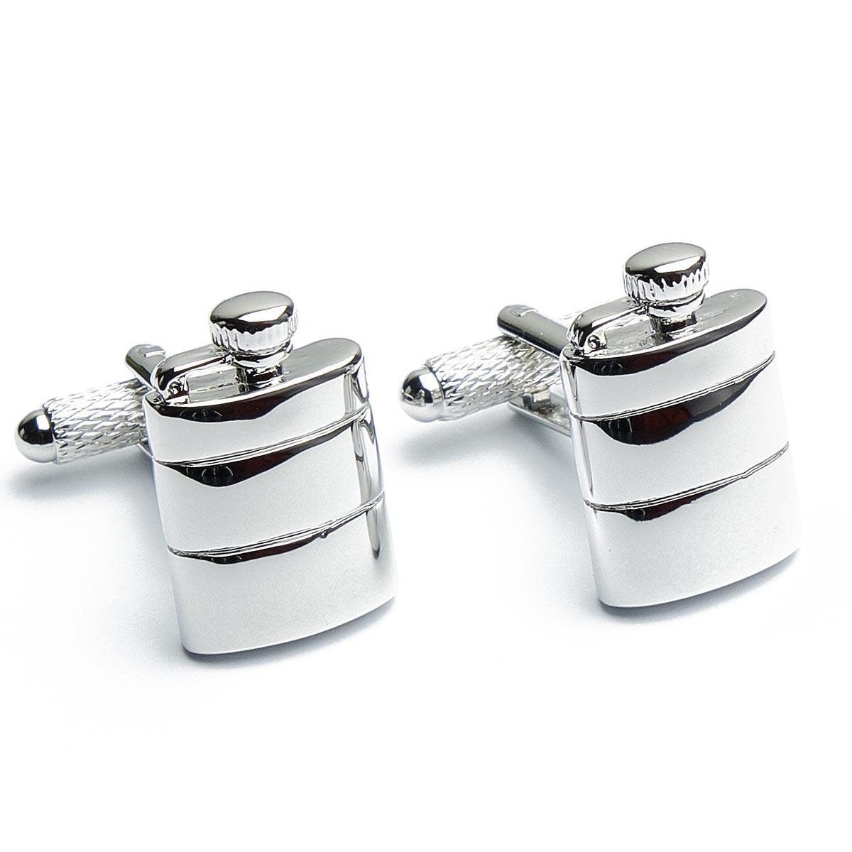 Cufflinks - Flask Bottle Hip Bottle