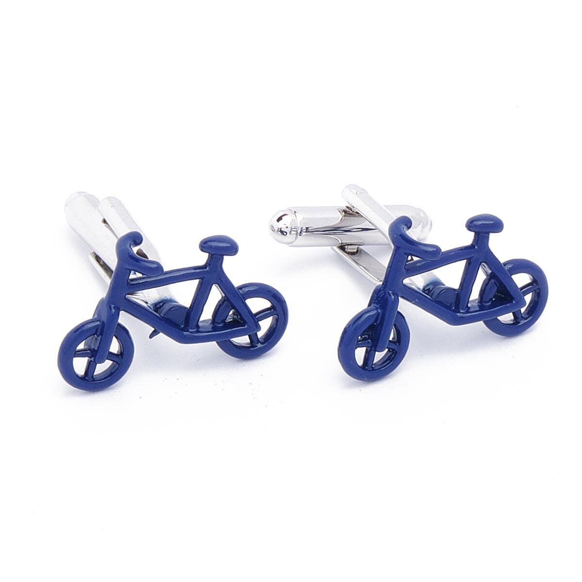 Cufflinks - Bicycle Bikes Blue