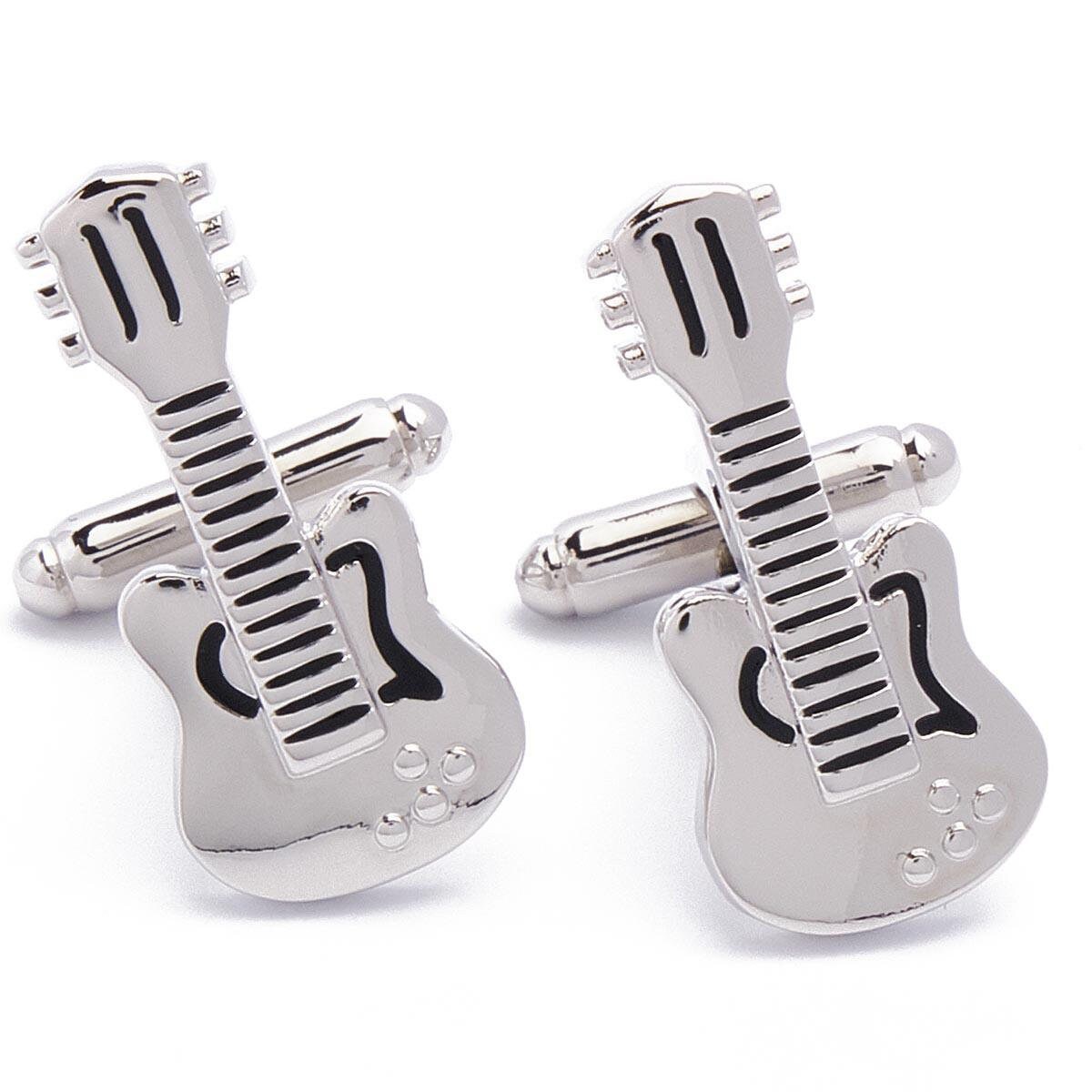Cufflinks - Guitar Acoustic with Black Accents