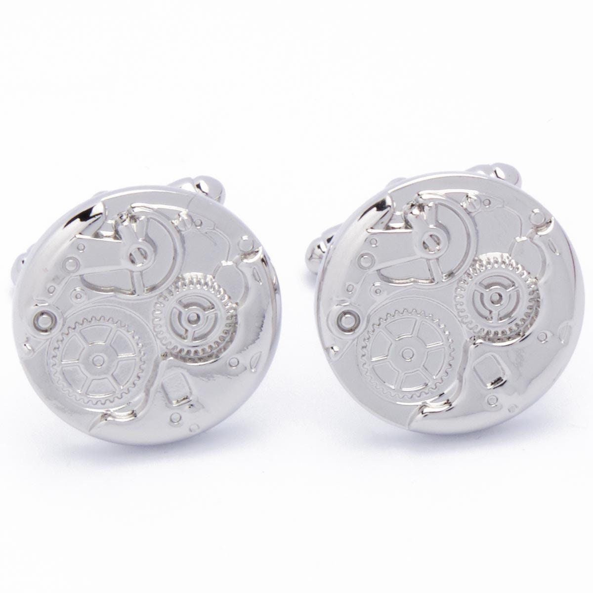 Cufflinks - Watch Interior Silver