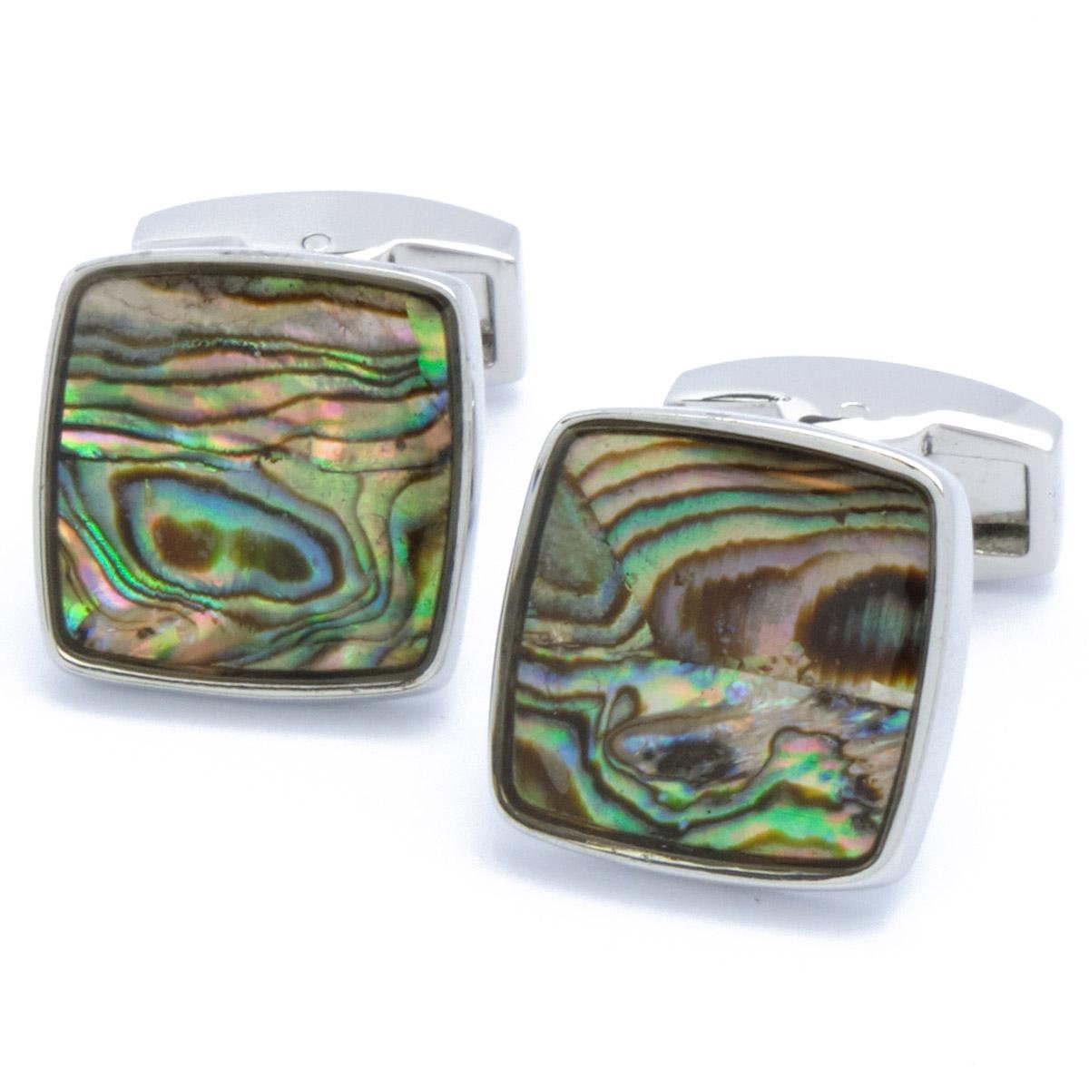 Cufflinks - Square Colored Mother of Pearl