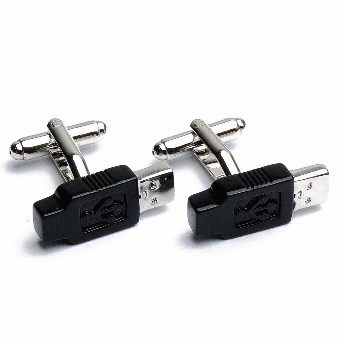 Cufflinks - Usb Stick Black