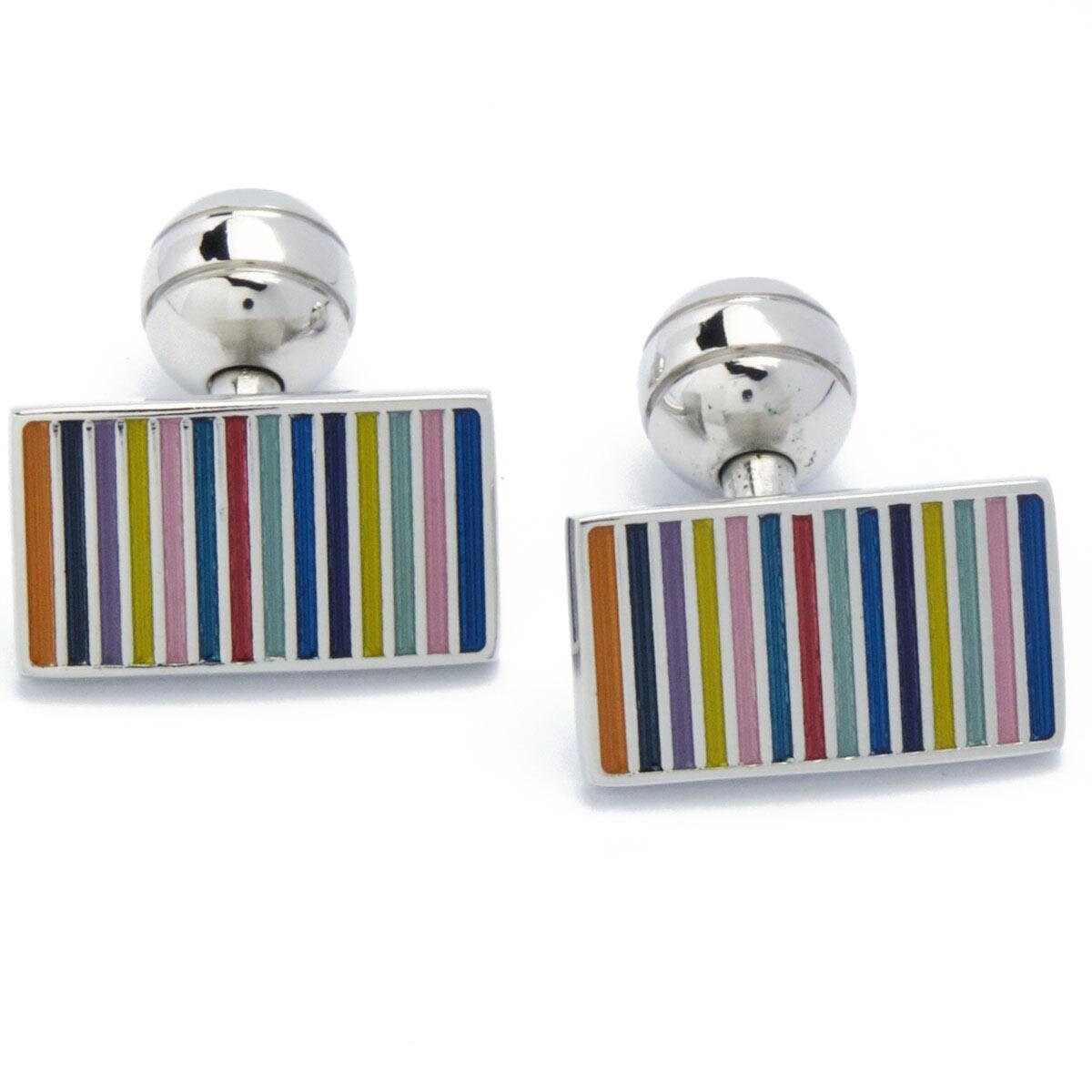 Cufflinks - Rectangle with Colors Horizontal