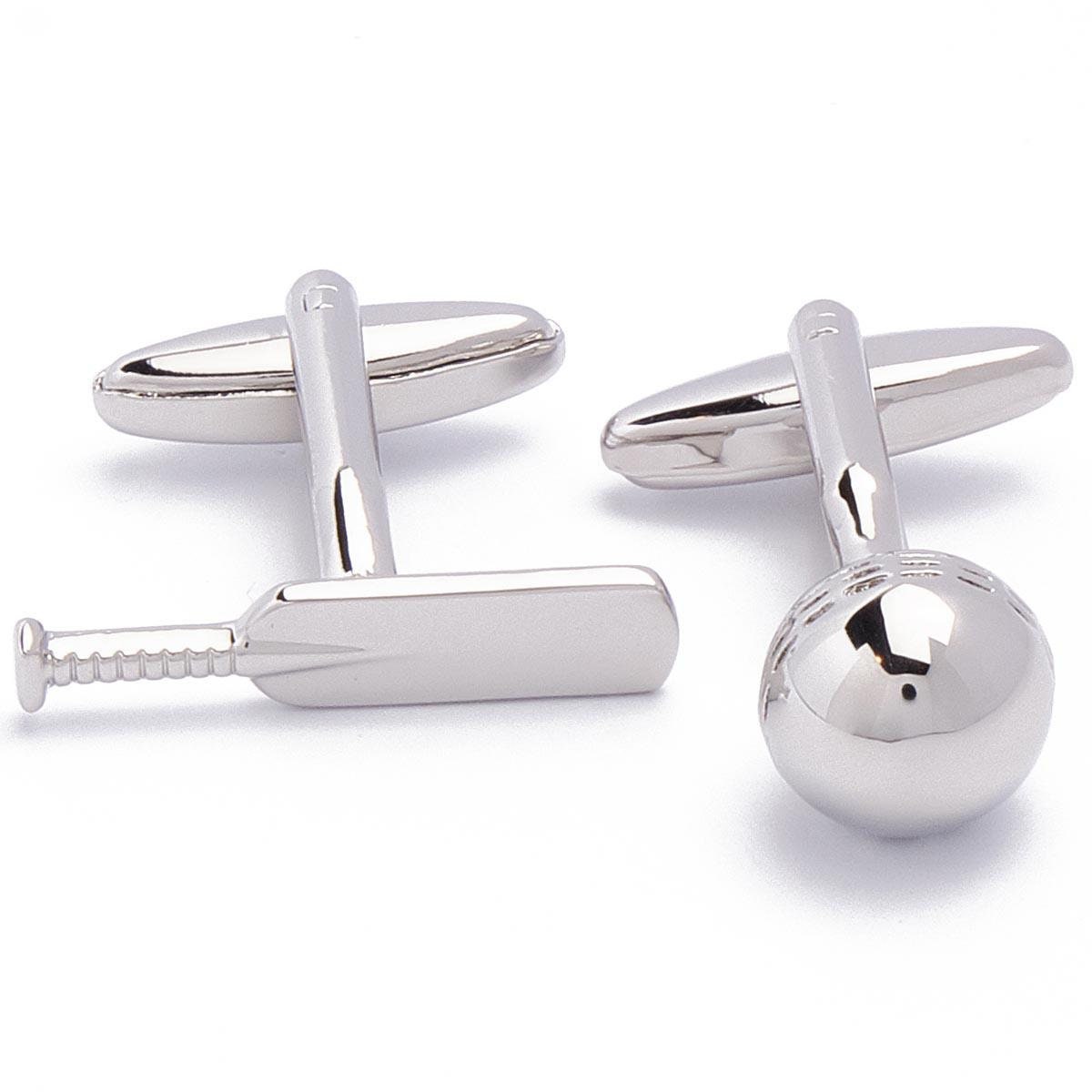 Cufflinks - Cricket Sport Ball and Bat