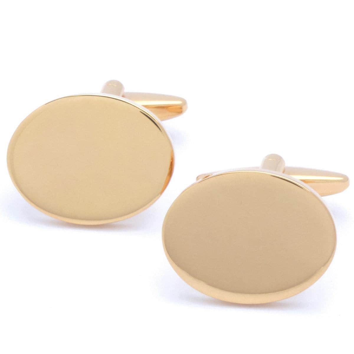 Cufflinks - Oval Rose Gold Even