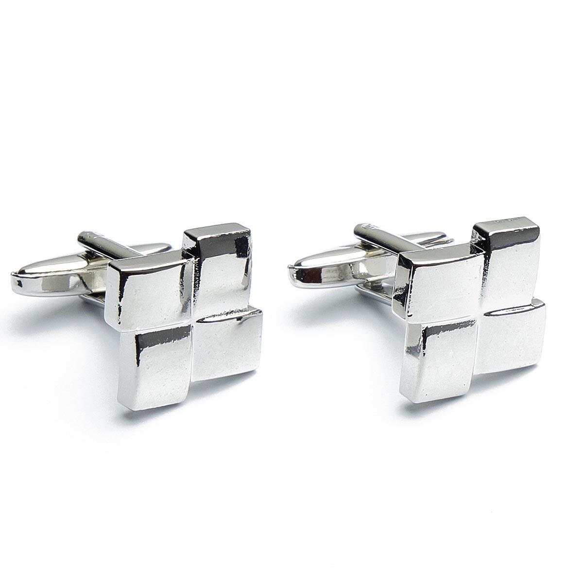 Cufflinks - Four Blocks Silver Square