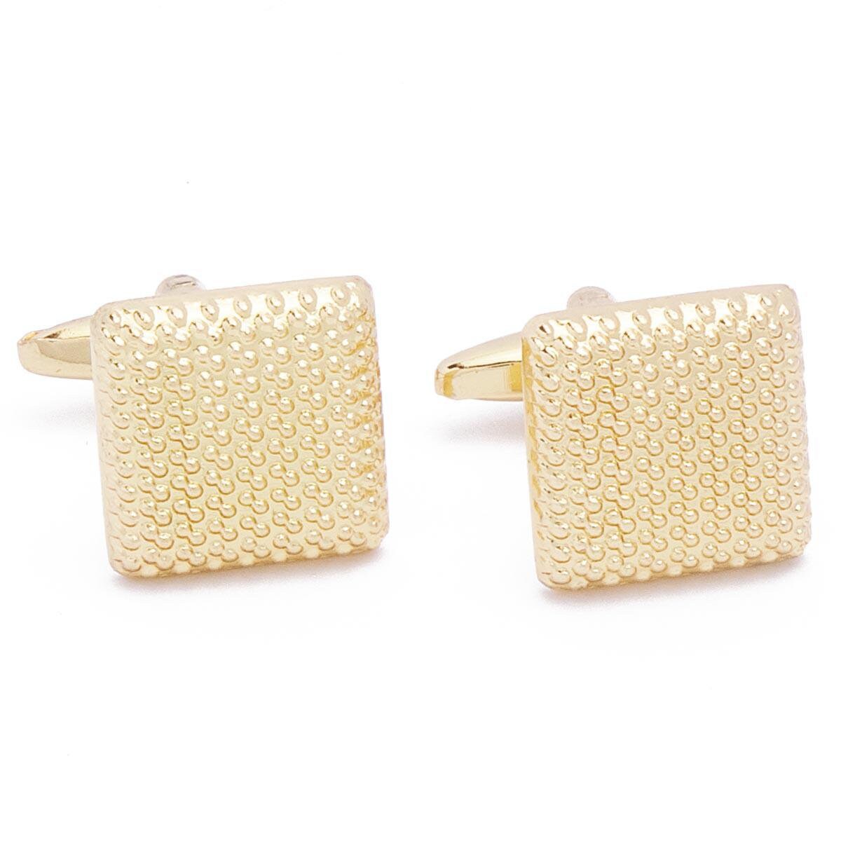 Cufflinks - Gold Square Solid Color
