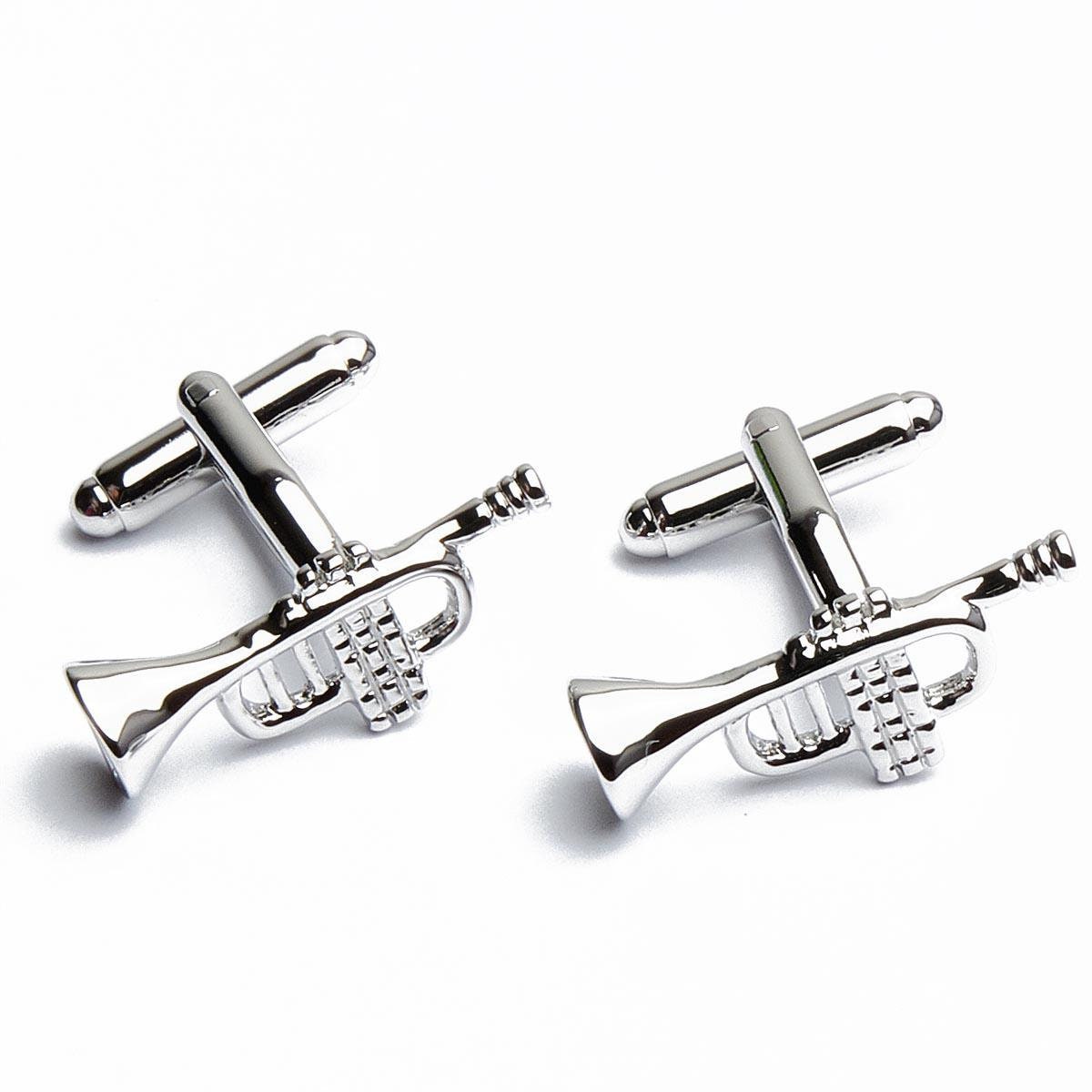 Cufflinks - Trumpet Music Silver