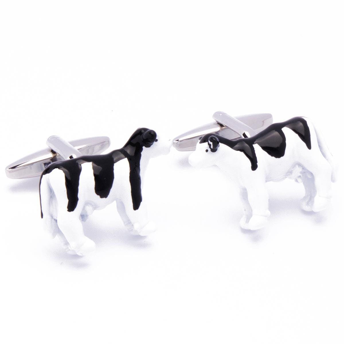 Cufflinks - Cow Cows White and Black