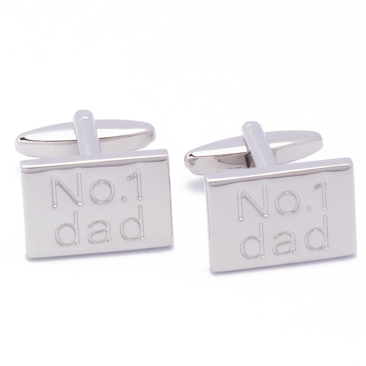 Cufflinks - No. One Dad Father's Day Number 1 Dad