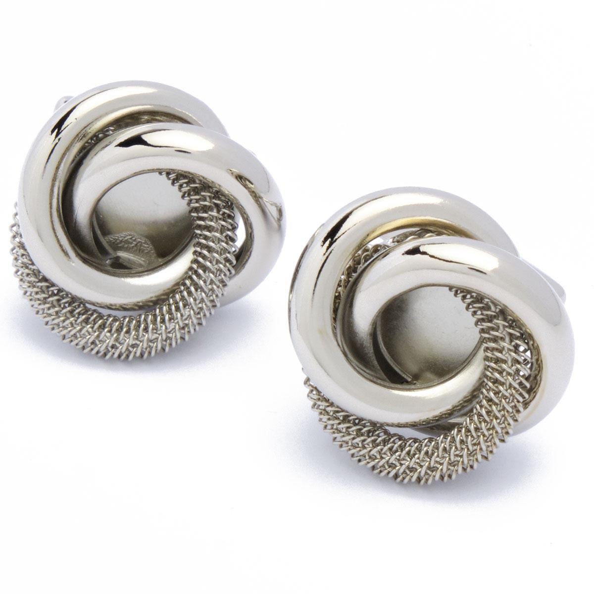 Cufflinks - Classic 3 Rings Silver