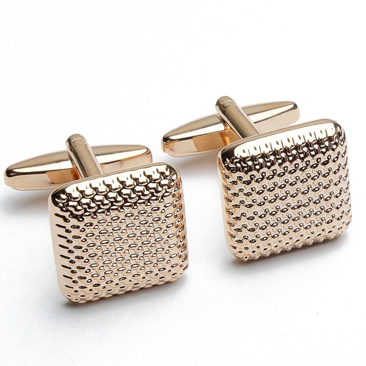 Cufflinks - Rose Gold Square Solid Color