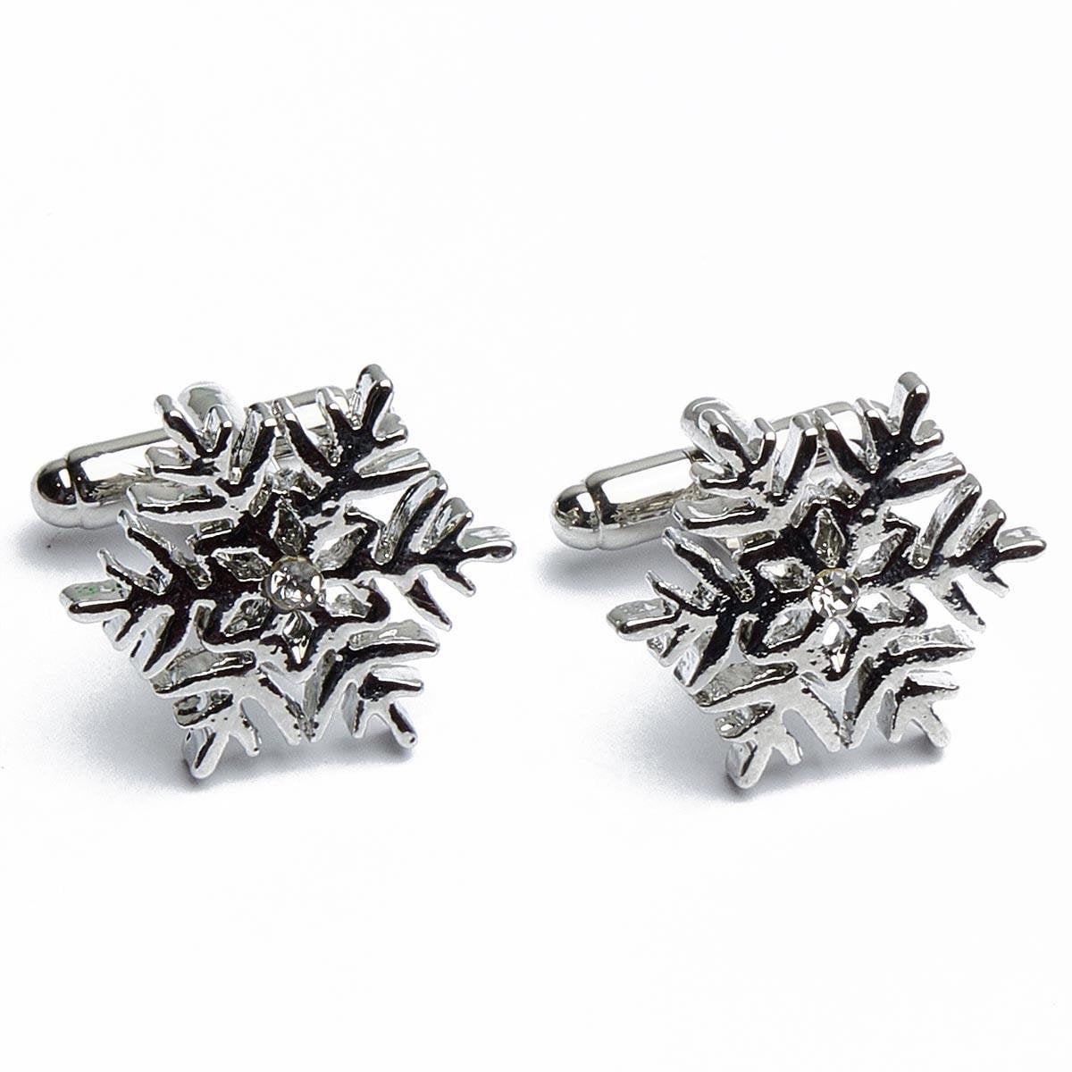 Cufflinks - Ice Crystal Snowflake