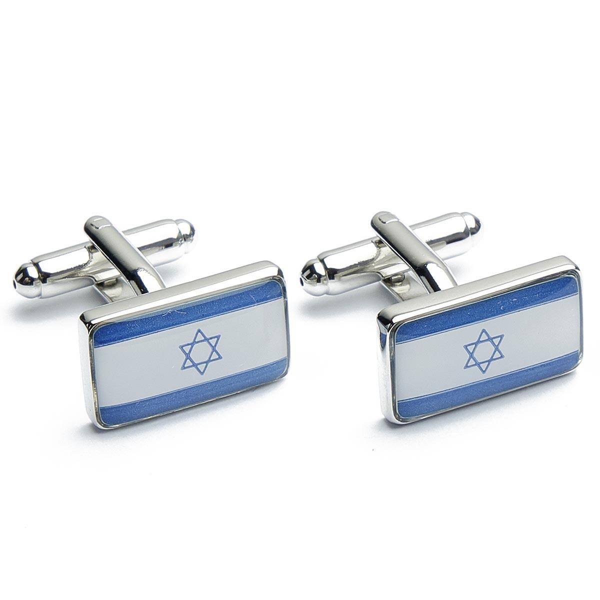 Cufflinks - Israeli Flag Blue White