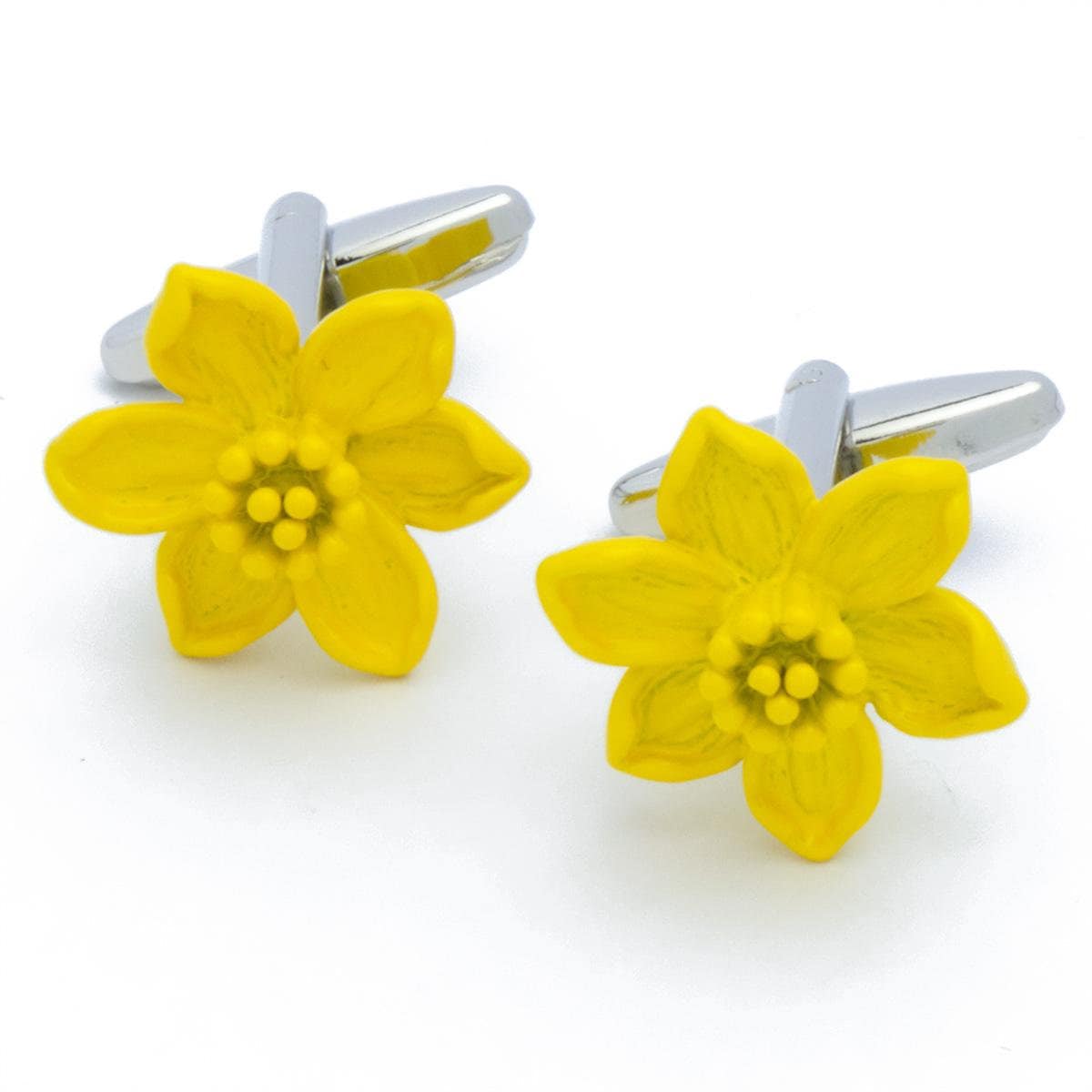 Cufflinks - Yellow Daffodil Flower