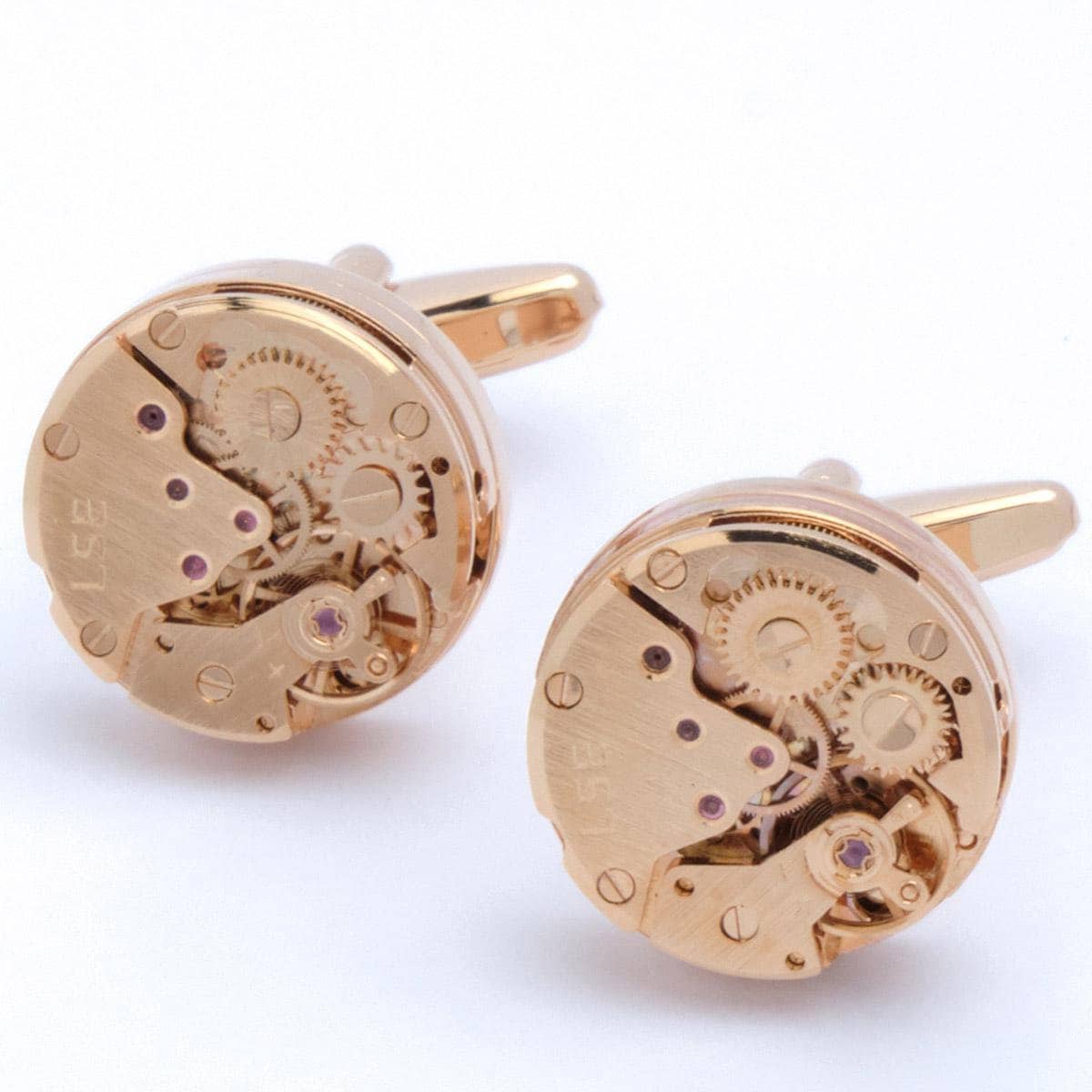 Cufflinks - Watch Mechanical Rose Gold