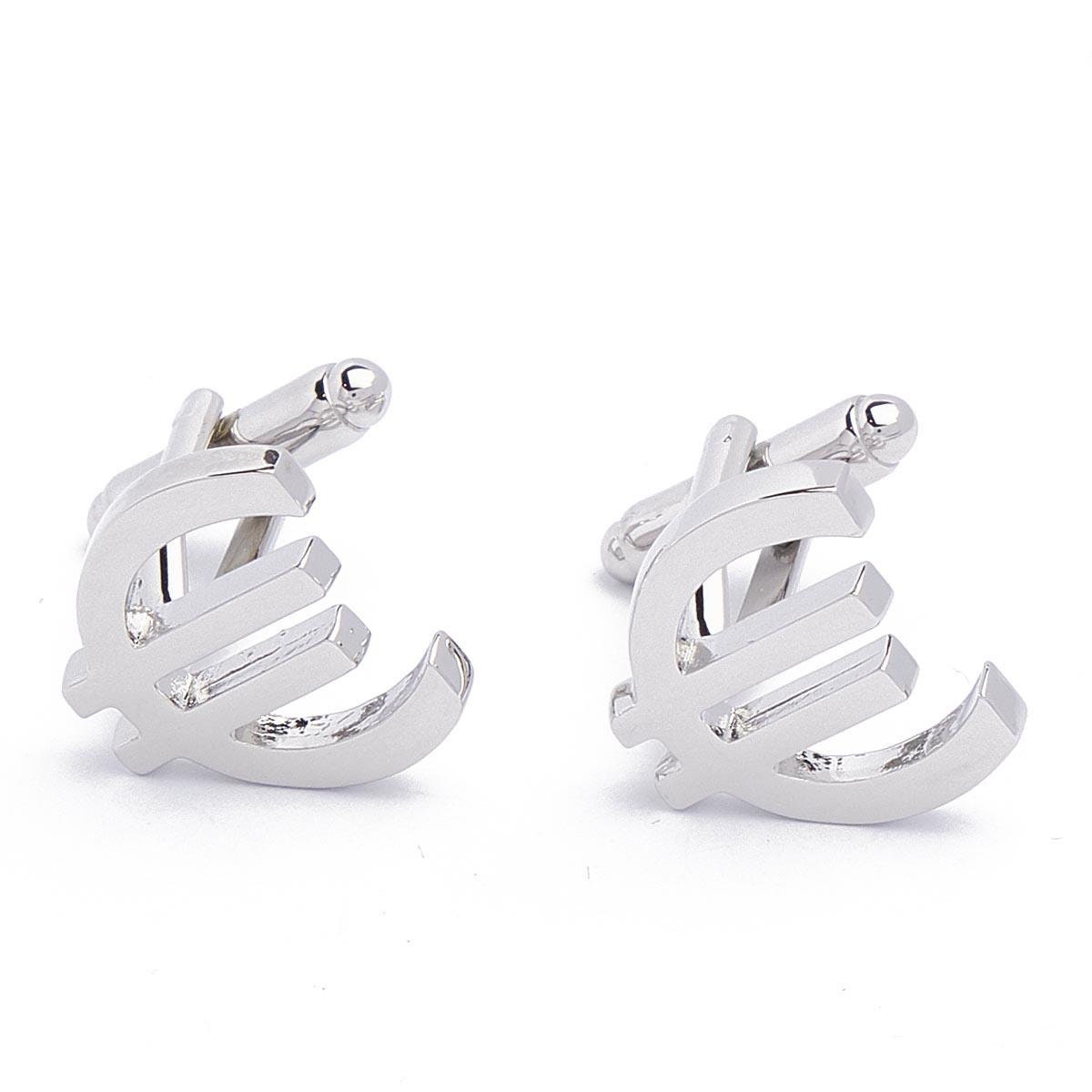 Cufflinks - Euro sign Euro Money Currency Europe
