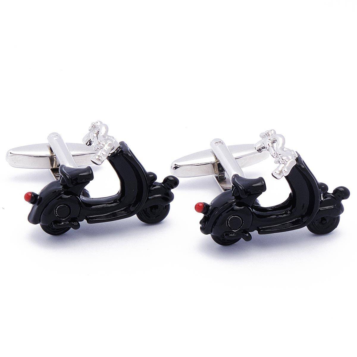 Cufflinks - Vespa Italian Scooter Black