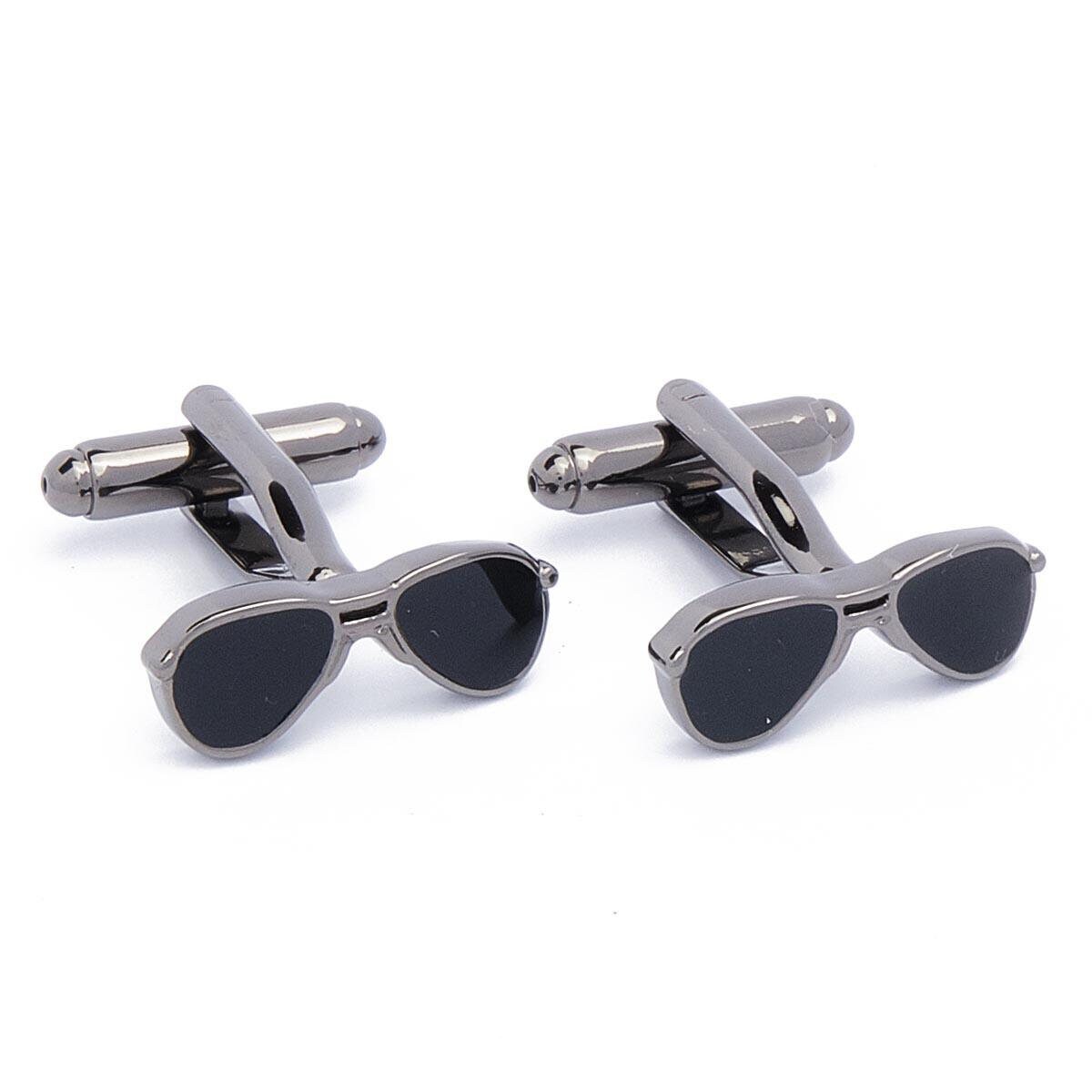 Cufflinks - Sunglasses Pilot glasses Black